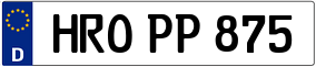 Trailer License Plate